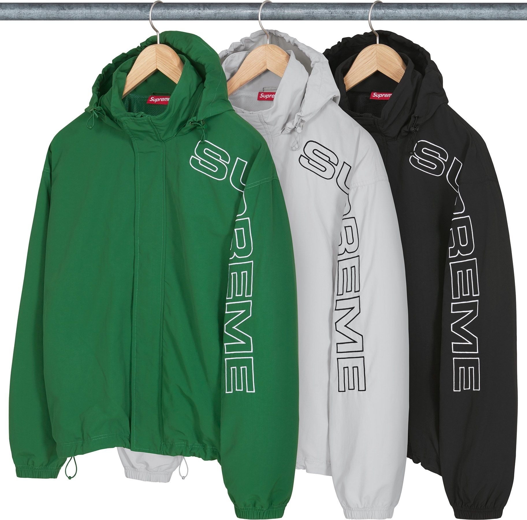 Spellout Embroidered Track Jacket